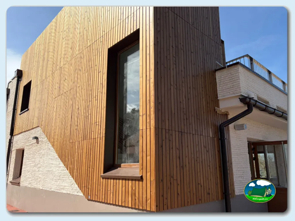 Glamping cabaña moderna madera del Camping GRAN CAMPING ZARAUTZ, Zarautz (Gipuzkoa)
