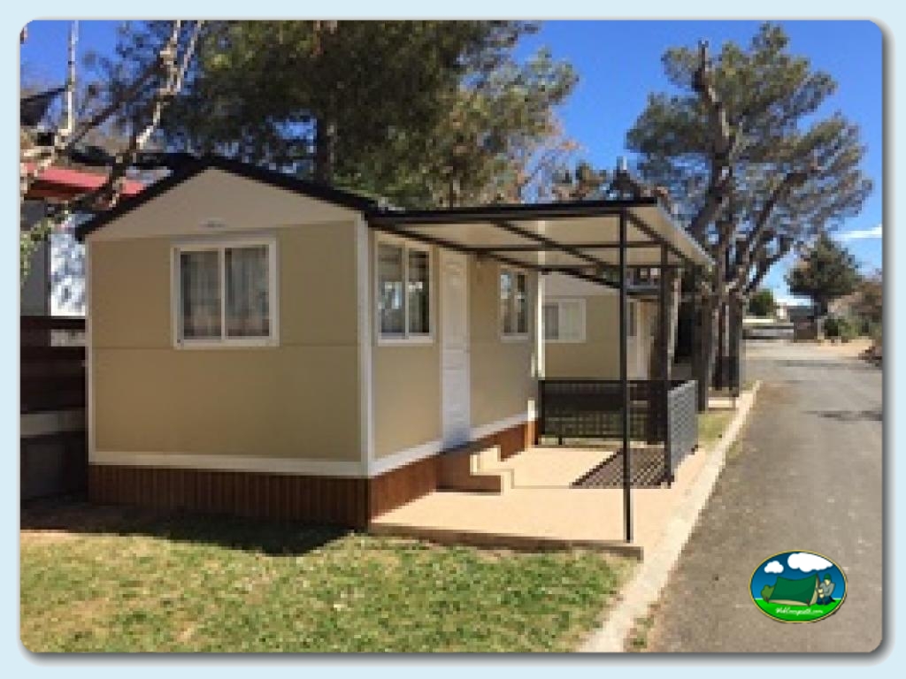 Mobilhome Herrerillo en Camping Lago Barasona, Huesca, España