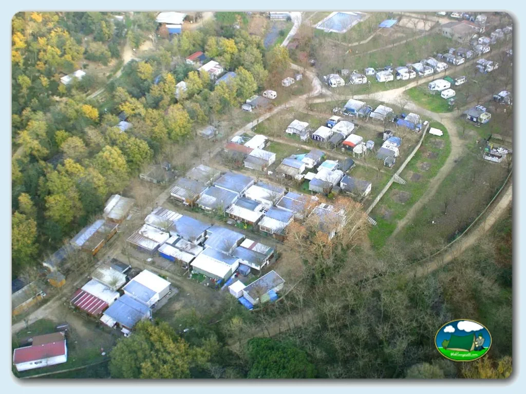 Plano del recinto del Camping Riudarenes, Riudarenes (Girona)