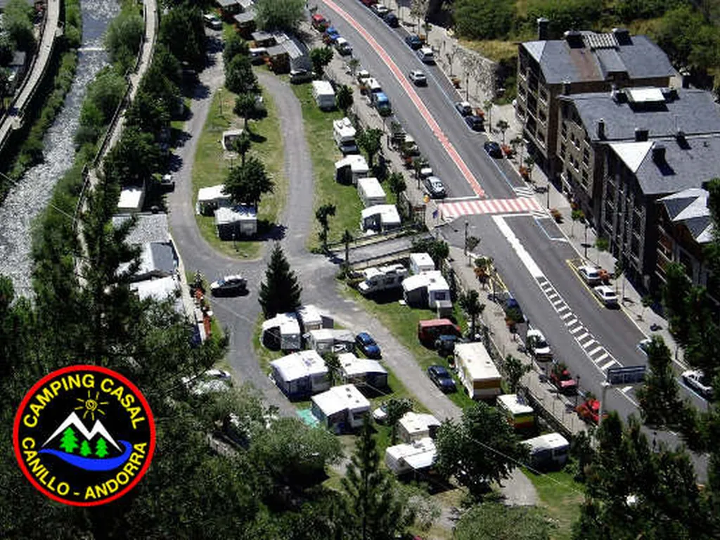 Plano del recinto del Camping Casal, Canillo