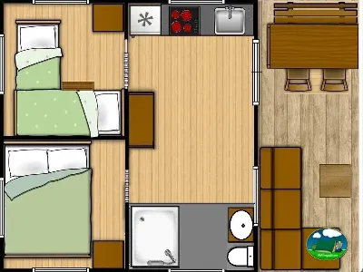 Plano del recinto del Camping Lloret Blau, Lloret de Mar (Girona)