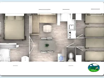 Plano del recinto del Camping Lloret Blau, Lloret de Mar (Girona)