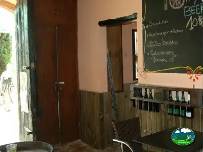 Restaurante bar con menú pizarra del Camping Lloret Blau, Lloret de Mar (Girona)