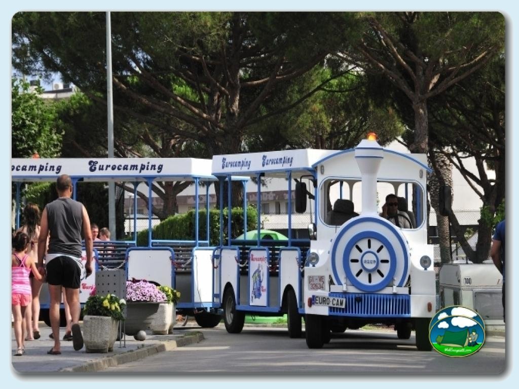 Tren en Camping Eurocamping, Girona, España