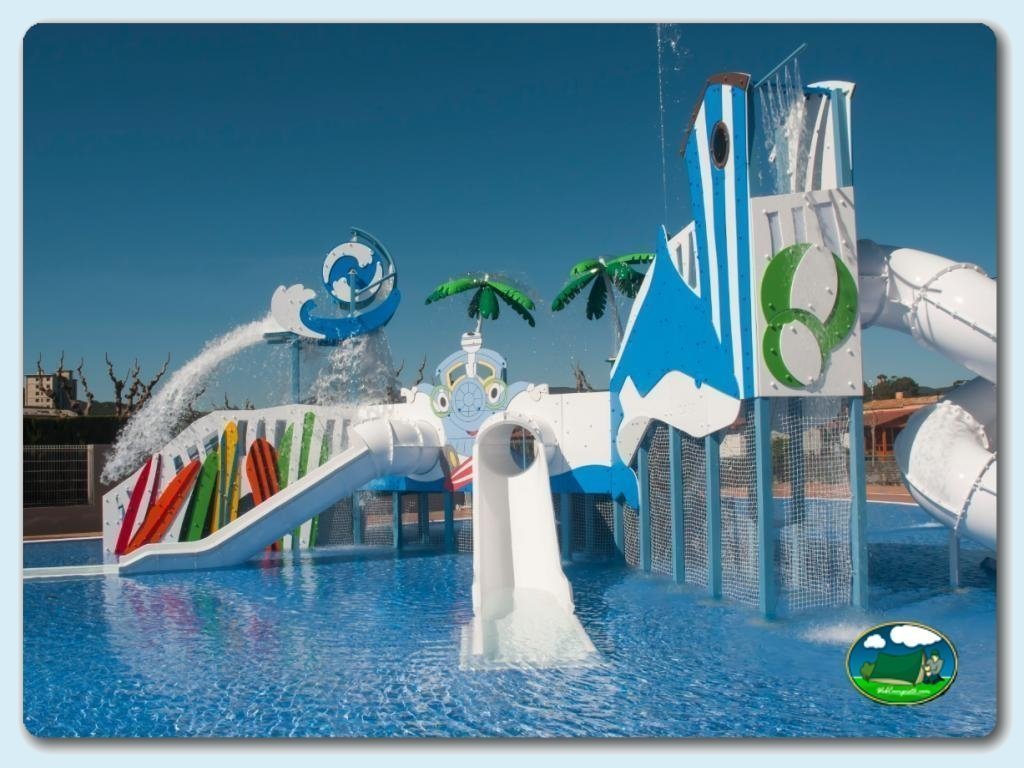 Parque Acu&aacute;tico en Camping Eurocamping, Girona, España