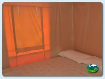 Tienda de acampada interior del Camping Mas Patoxas, Pals (Girona)
