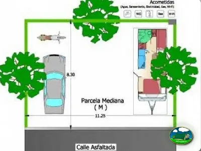 Plano del recinto del Camping Lo Monte, Pilar de la Horadada (Alicante)