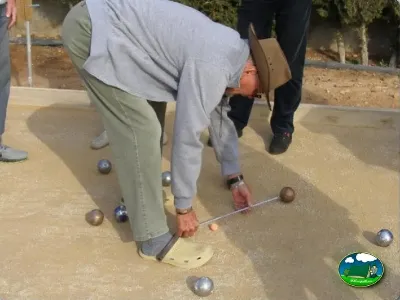 Pétanque en la parcela del Camping Lo Monte, Pilar de la Horadada (Alicante)