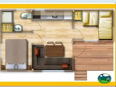Plano del recinto del Camping Zumaia, Zumaia (Gipuzkoa)