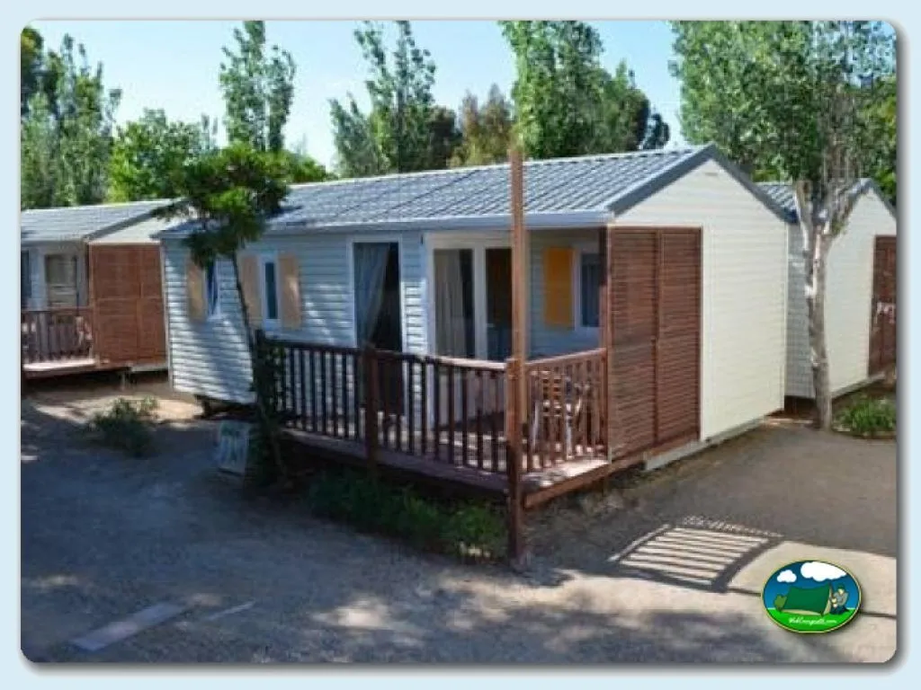 Mobil-home con terraza de madera del Camping Valencia El Saler, El Saler (Valencia)