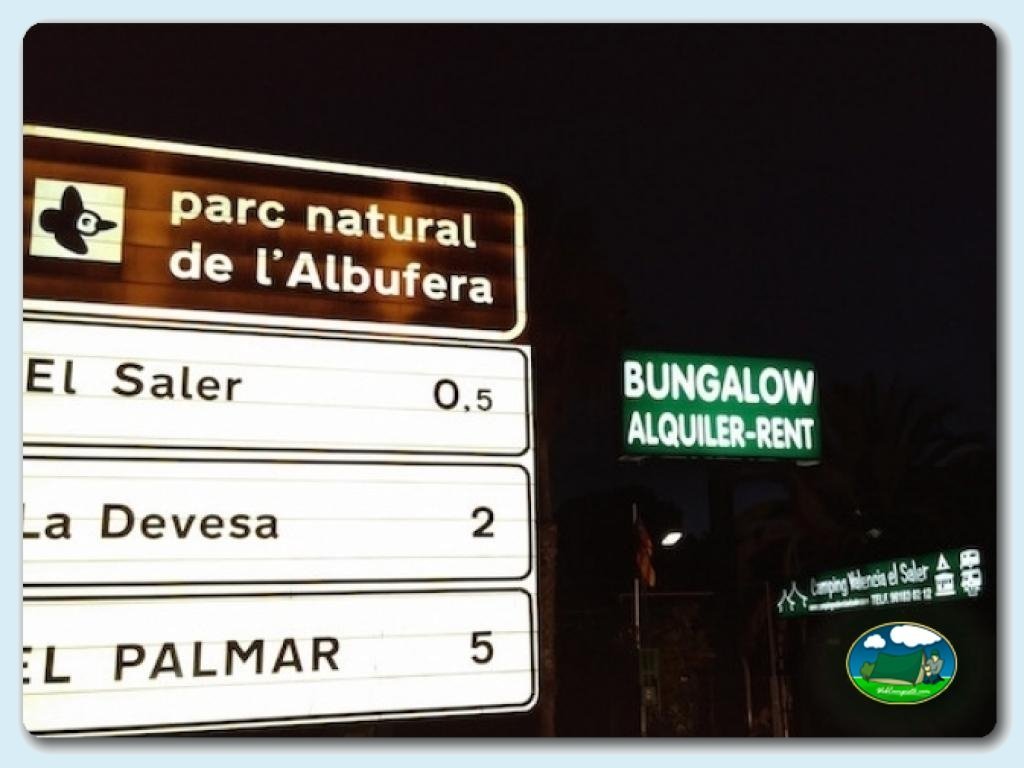 Camping Valencia El Saler foto de Entrada