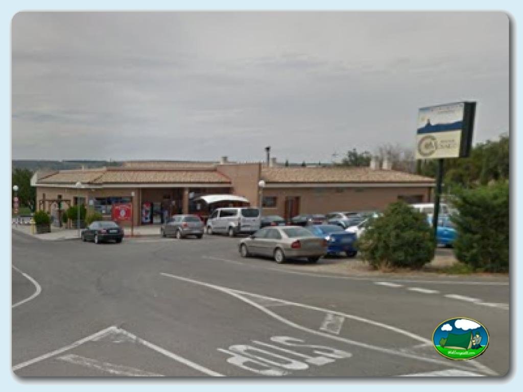 Entrada al camping en Camping Bardenas, España