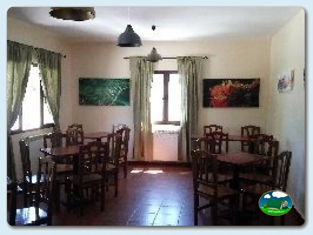 Restaurante bar interior del Camping Los Bonales, Cantalojas (Guadalajara)
