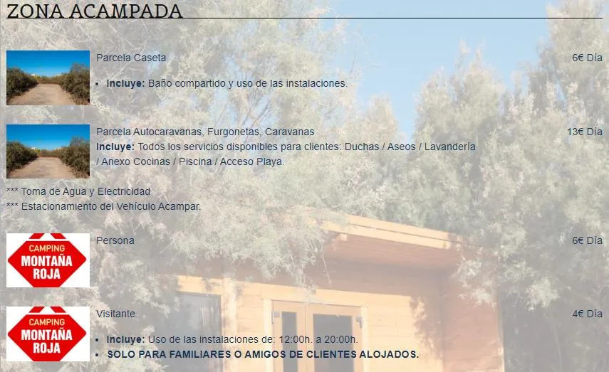 Camping Montaña Roja en La Tejita - imagen 2