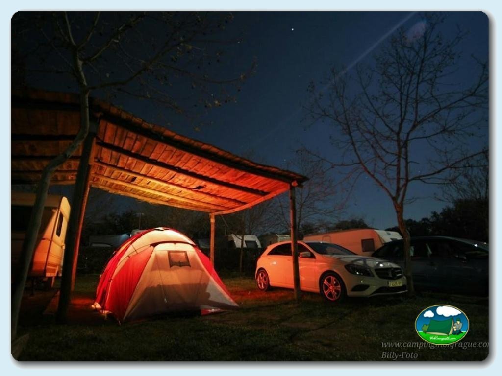 Camping  Monfrague foto de Parcelas