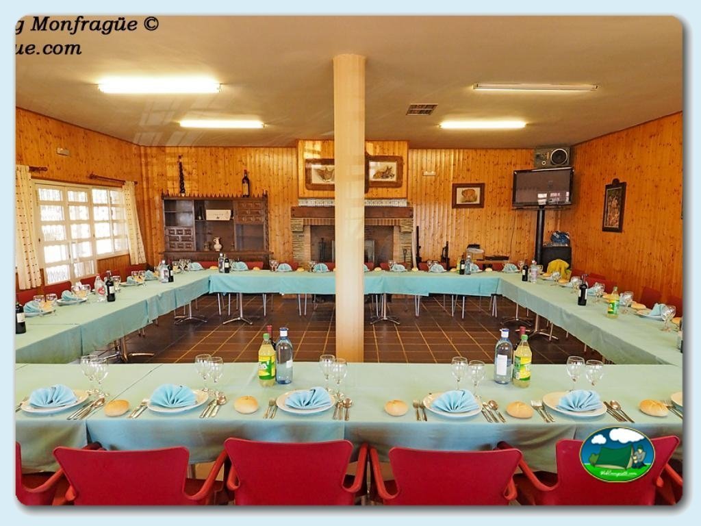 Camping  Monfrague foto de Salon social