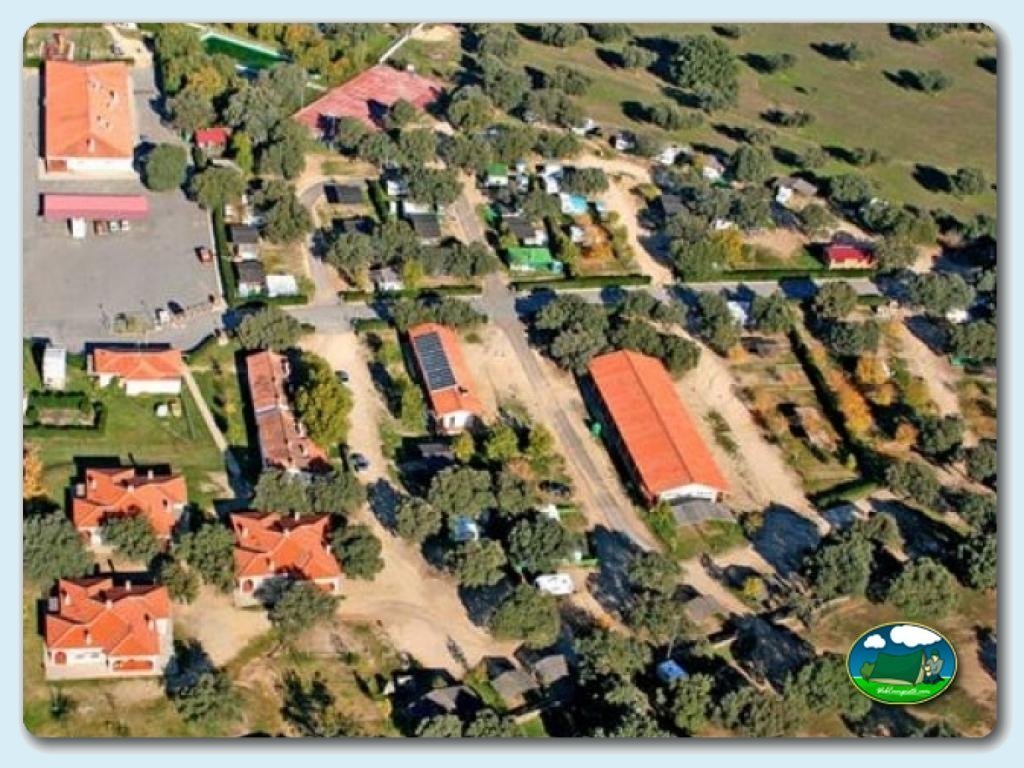 Camping  Monfrague foto de Vista a&eacute;rea