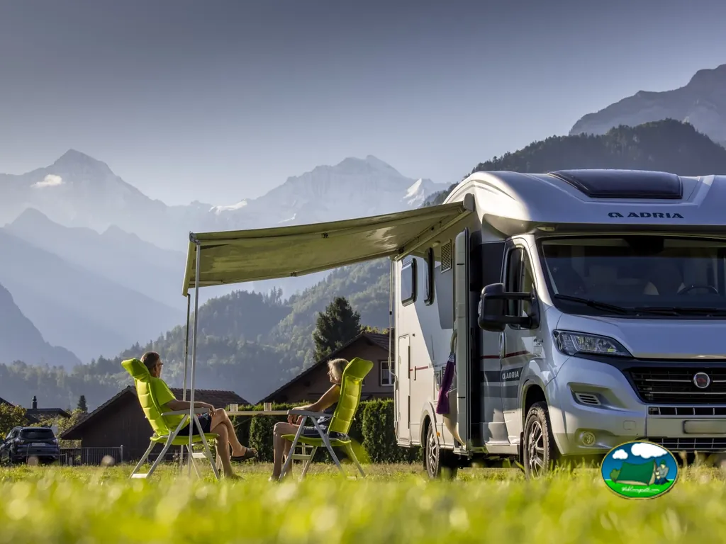Mobil-home con vistas a la montaña del JungfrauCamp, Unterseen