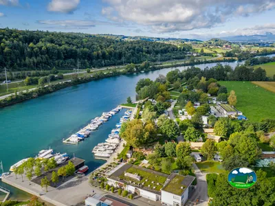 Parcela junto al río con vistas panorámicas del Camping TCS Camping Solothurn, Solothurn (Soleura)