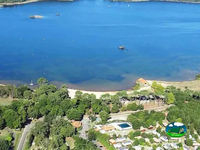 vista aérea del lago