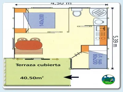 Plano del recinto del Camping El Pino, Urbanización Torrox Park (Málaga)