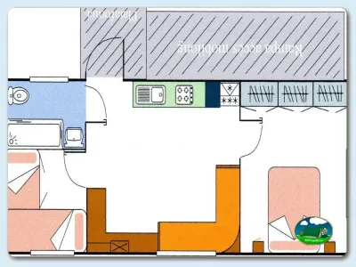 Plano del recinto del Camping El Pino, Urbanización Torrox Park (Málaga)