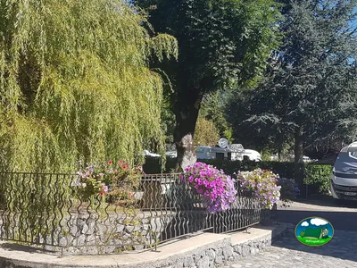 Entrada con flores