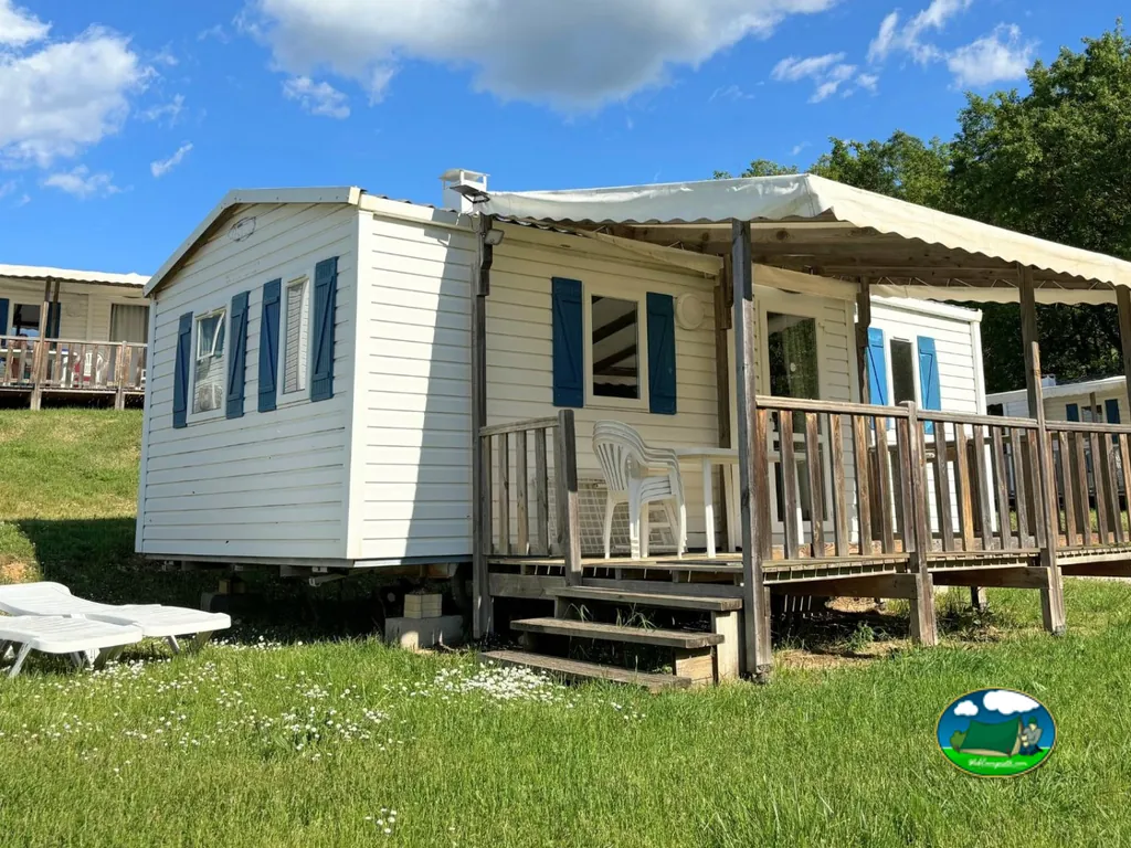 mobil home con terraza