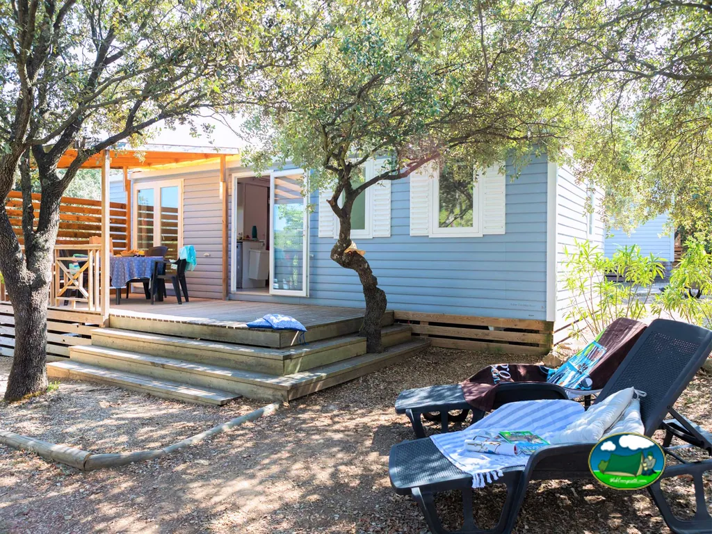 mobil home con terraza