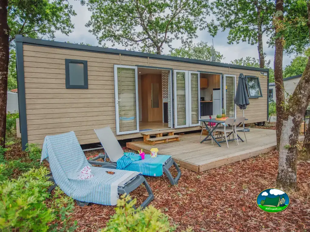 mobil home con terraza