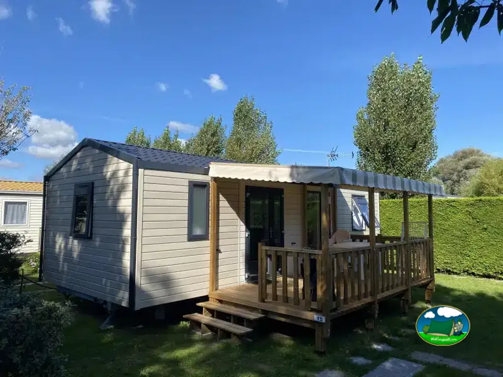 mobil home con terraza
