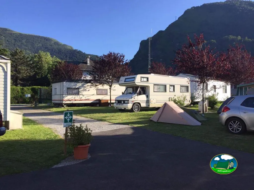 Zona de caravanas del anexo de Camping du Pont Lauguère, Laruns