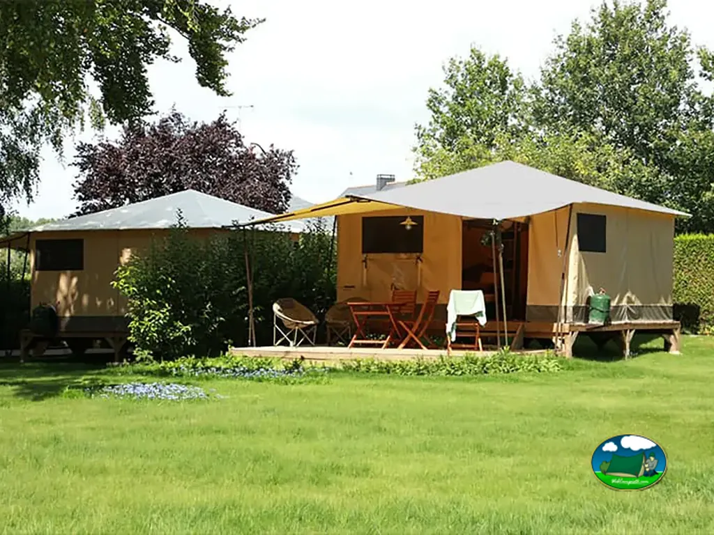 Glamping con terraza