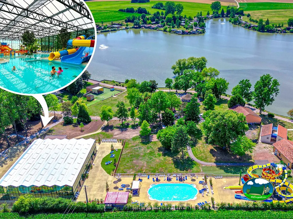 vista aérea de piscinas
