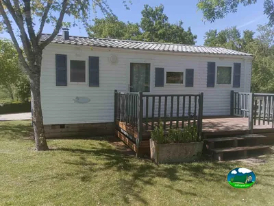 mobil home con terraza