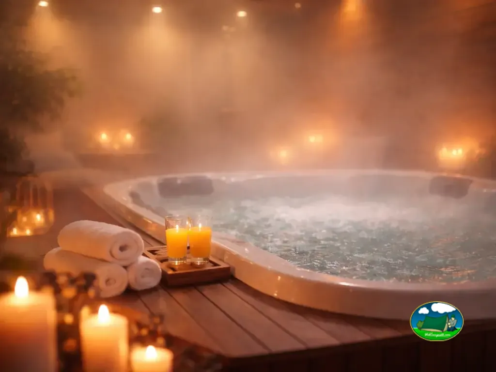 Jacuzzi iluminado