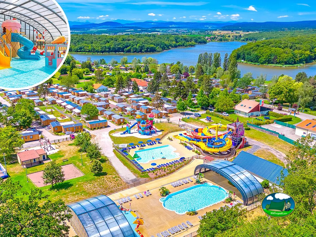 Piscina junto al río del Camping Palais de Gaufrette, RÉMERING-LÈS-PUTTELANGE (Mosela)