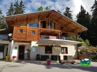 Recepción de madera en montaña del Camping de la Forêt - La Rosière, MONTVALEZAN (Saboya)
