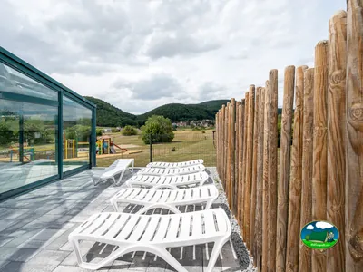Solárium junto al paisaje