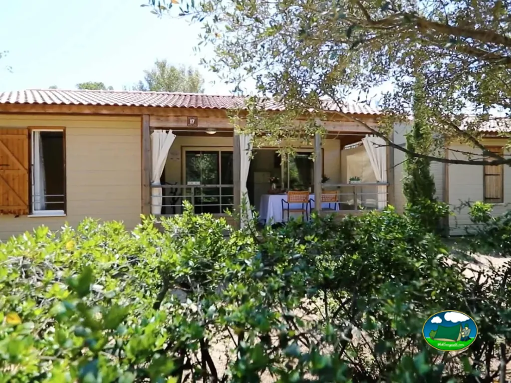 casa móvil entre árboles