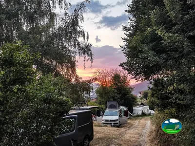 Parcelas al atardecer