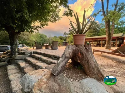 terraza exterior con plantas