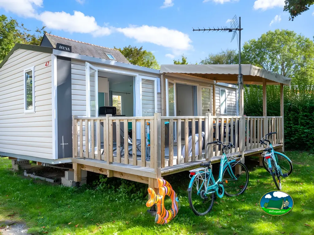 Casa móvil con bicicletas
