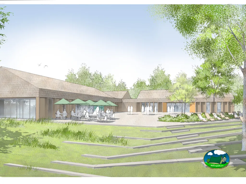 Proyecto arquitectónico con piscina