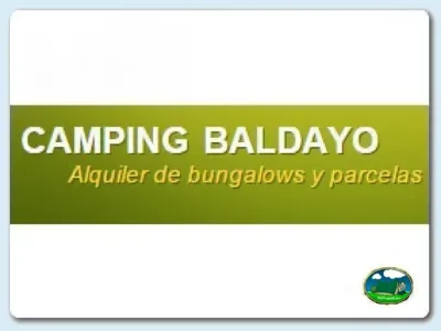 Cartel publicitario del Camping Baldayo, Carballo (A Coruña)