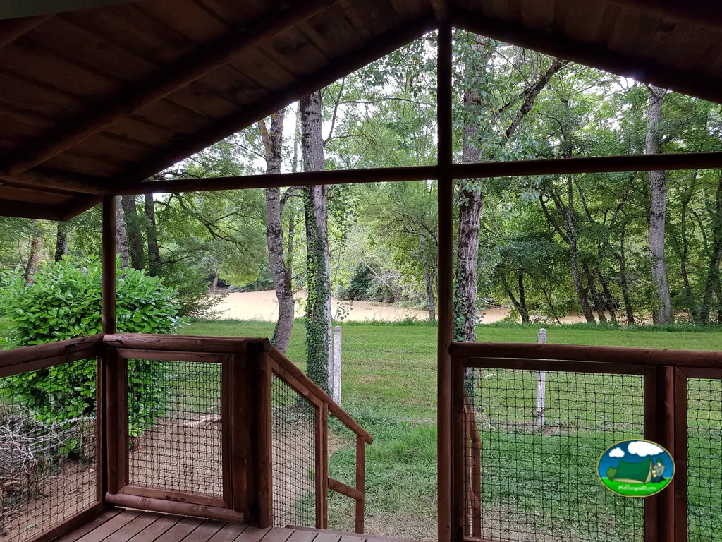 Terraza frente al bosque