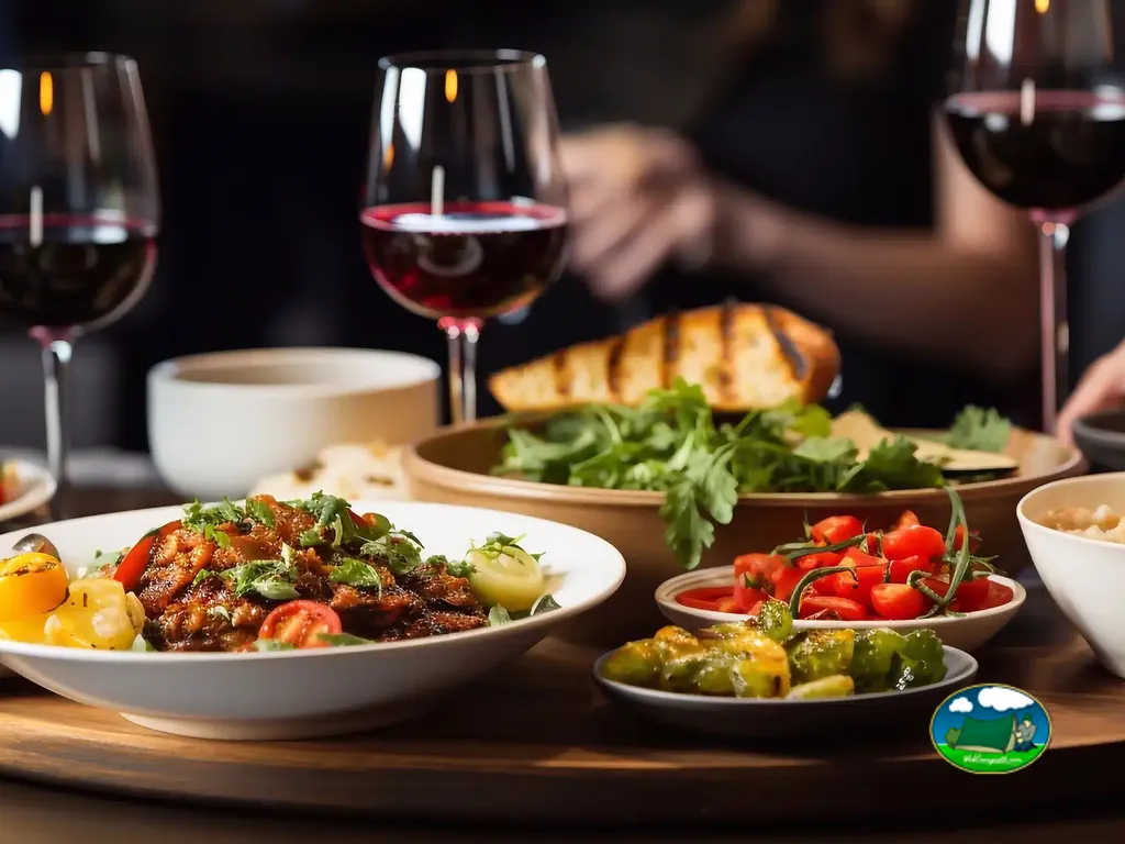 platos servidos en mesa