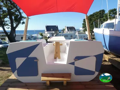 Alojamiento insólito con terraza de Camping municipal du Goviro, Quiberon