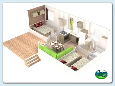 Plano del recinto del Camping Las Gaviotas, Santa María del Mar (Asturias)