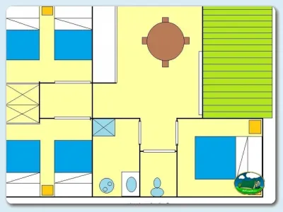 Plano del recinto del Camping Ribadesella, Ribadesella (Asturias)